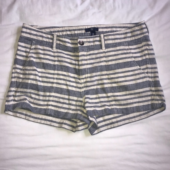 GAP Pants - Gap Striped Linen Shorts